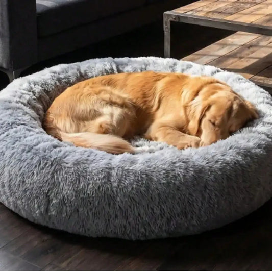 Calming Pet Bed Ultra Soft Anxiety Relief Bed for Dogs & Cats
