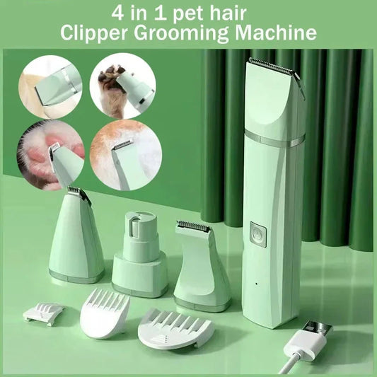 4-in-1 Cordless Pet Grooming Clipper