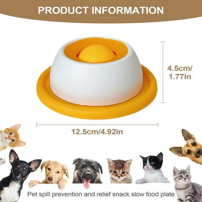 Dog Licking Toy Slow Feeder Interactive Puzzle Bowl for Dogs & Cats