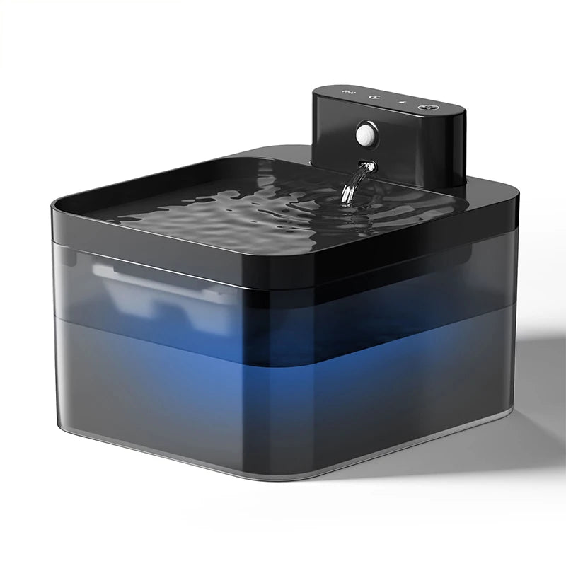 Automatic Pet Water Fountain | Wireless Rechargeable Dispenser for Cats and Dogs | Infrared Smart Sensor