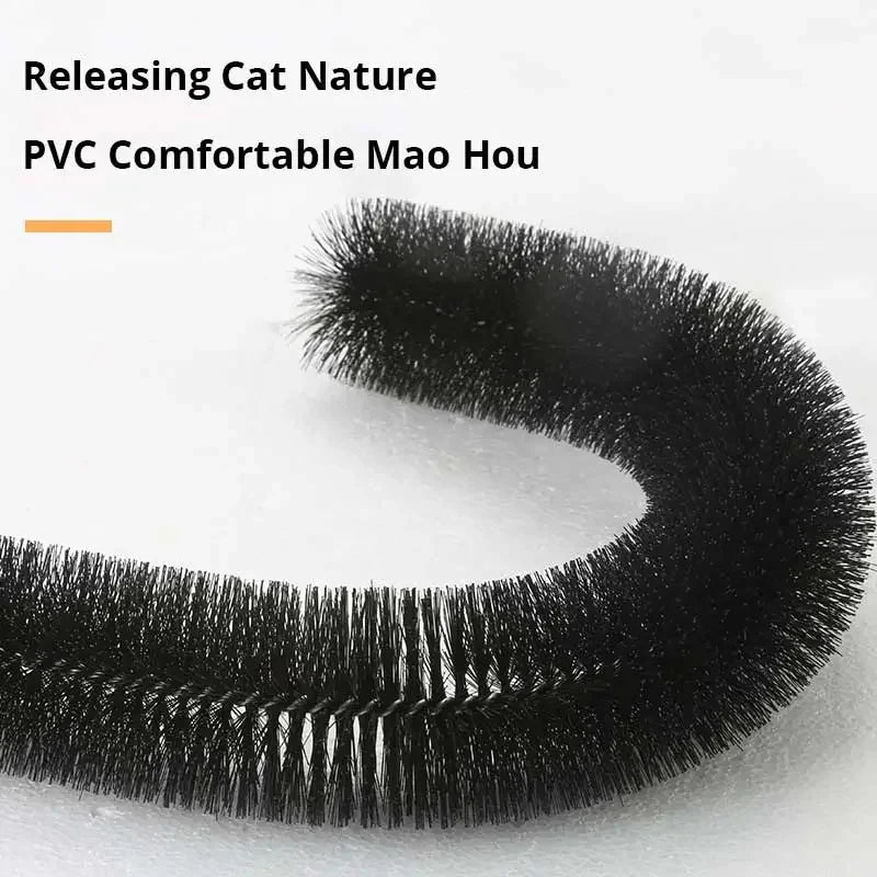 Cat Toy Arch Self-Groomer & Scratching Pad with Massage Brush