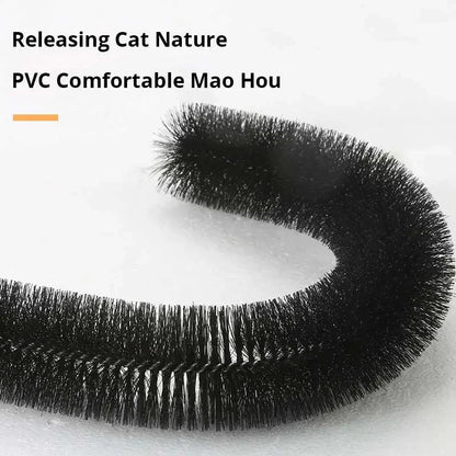 Cat Toy Arch Self-Groomer & Scratching Pad with Massage Brush