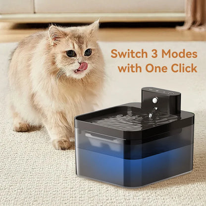 Automatic Pet Water Fountain | Wireless Rechargeable Dispenser for Cats and Dogs | Infrared Smart Sensor