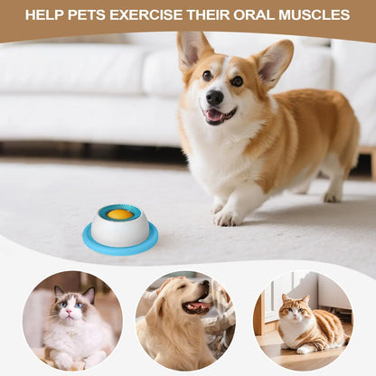 Dog Licking Toy Slow Feeder Interactive Puzzle Bowl for Dogs & Cats