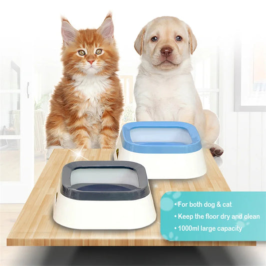 Anti-Splash Water Bowl for Dogs and Cats | No-Spill Large Capacity Pet Drinker | Puppy Cat Accessories